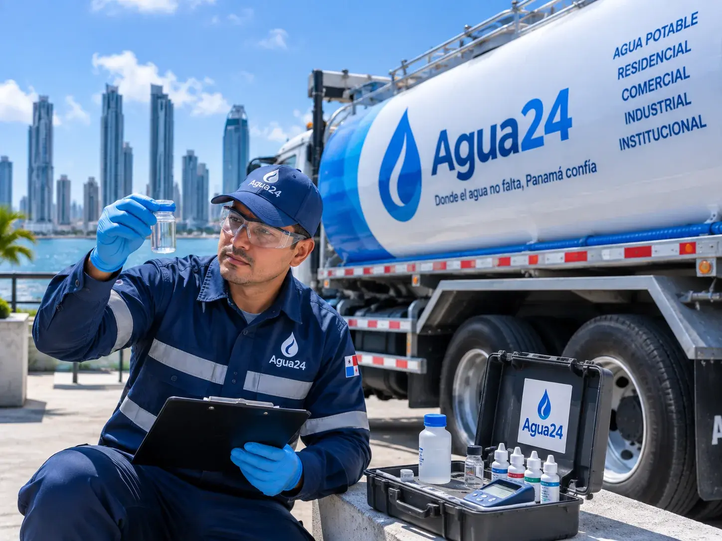 Inspección de calidad de agua potable certificada MINSA en Panamá